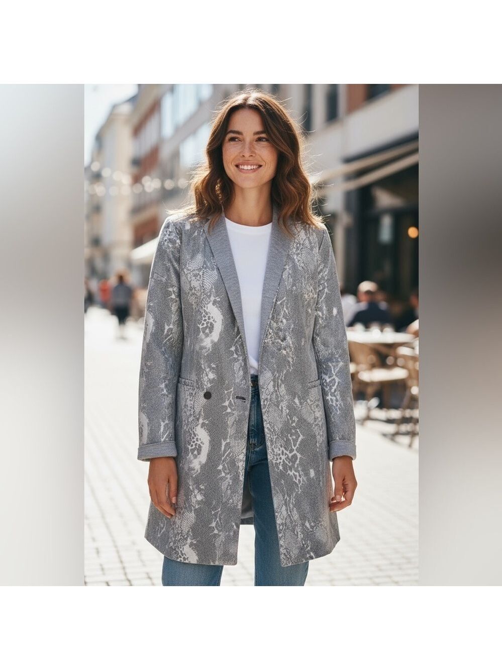 Coster Copenhagen snake print embossed jacket Euro 38 US M